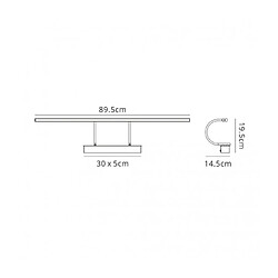 Luminaire Center Applique à tableau Fusion Laiton antique 1 ampoule 19,5cm