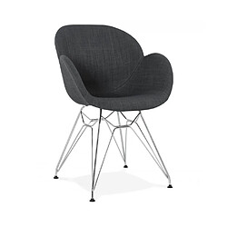 Kokoon Design Fauteuil design ALIX DARK GREY 59x57,5x85 cm