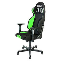 Chaise de jeu Sparco S00989NRVF Grip 150º Noir/Vert 