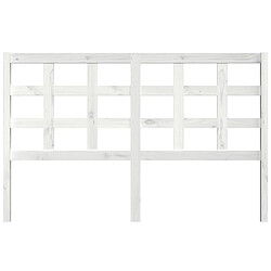 Avis Maison Chic Tête de lit scandinave pour lit adulte,Meuble de chambre Blanc 156x4x100 cm Bois massif de pin -MN81019