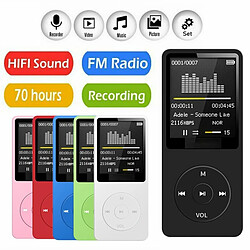 Avis Bluetooth Mp3 Music Player Lossless Portable Fm Radio Externe Ultra-Mince Étudiant Enregistreur Mp3 Rouge 4 Go