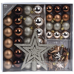 Ambiance Ensemble de décorations suspendues de Noël 45 pcs Ambre