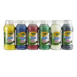 Crayola 6 Bouteilles Peinture 250ml 