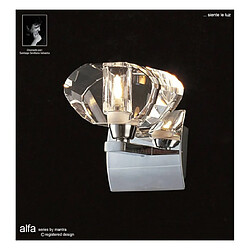 Luminaire Center Applique murale SPAIN Alfa 1 Ampoule G9 Spanish Design chrome poli