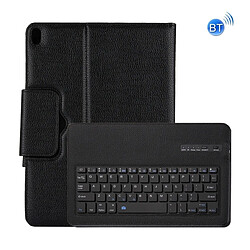 Wewoo Clavier QWERTY noir pour iPad Pro 10.5 pouces Bluetooth détachable + Litchi Texture horizontale Flip étui en cuir avec support