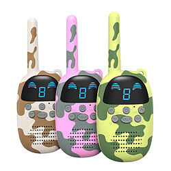 3 Packs Talkies-walkies Jouets pour Garçons Filles 9 Canal 1-3KM Longue Portée 2 Way Radio Cadeau vitesse d'aventure Camping Randonnée