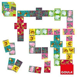 Goula - 53416 - Jouet Premier Age - Domino Carré Animaux 