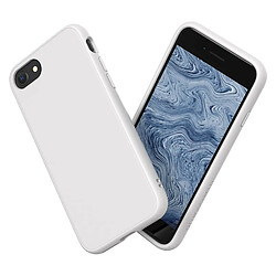 RhinoShield Coque Compatible avec [iPhone SE 3 / SE 2/8 / 7] SolidSuit - Coque Fine avec Technologie d'absorption des Chocs et Finition Premium Matte - Blanc Classic 