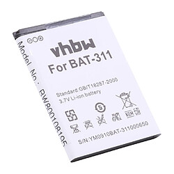 vhbw Batterie remplacement pour Acer BAT-311, BAT-311(1ICP5/43/55), KT.0010S.011 pour téléphone portable (1400mAh, 3,7V, Li-ion)