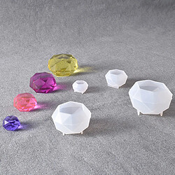 Avis 4 pièces BRICOLAGE Gros Diamant Pendentif Charmes Cristal Silicone Moule Moule pour la Pâte Polymère Artisanat Résine Coulée Fabrication de Bijoux