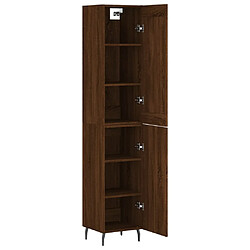 Avis vidaXL Buffet haut Chêne marron 34,5x34x180 cm Bois d'ingénierie