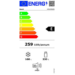 Réfrigérateur combiné 70cm 435l nofrost inox - kgn49xlea - BOSCH