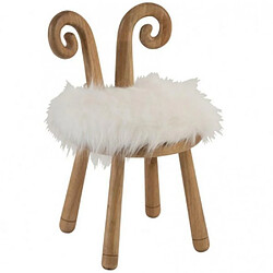 Inside 75 Chaise en bois ZAZA Oreille de Mouton