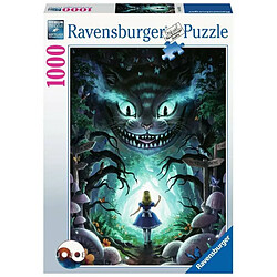 RAVENSBURGER PUZZLE- Disney Avonturen met Alice in Wonderland 16733-Aventure avec Alice-1000 pièces, 16733, Bleu Sarcelle/Turquoise 