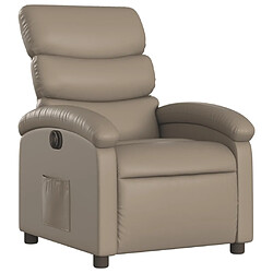 Avis Maison Chic Fauteuil Relax pour salon, Fauteuil inclinable électrique Cappuccino Similicuir -GKD94632