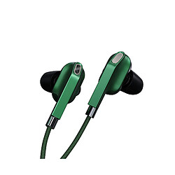 LUUCOZK Écouteurs stéréo intra-auriculaires à double bobine dynamique à 4 haut-parleurs avec filEcouteurs-Vert 