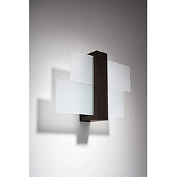 Luminaire Center Applique murale FENIKS bois/verre wenge 1 ampoule