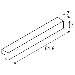 Acheter Applique intérieure à LED SLV L-LINE 60, argent, 10W, 3000K, IP44