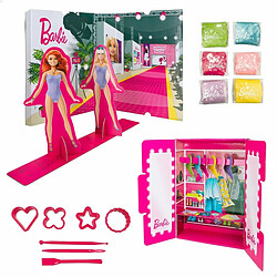 Jeu Créatif de Pâte à modeler Barbie Fashion Poupée défilé de mode 16 Pièces