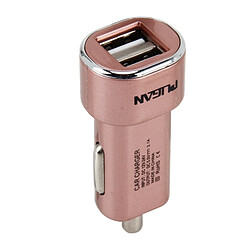 Wewoo DC 45627 V Chargeur Numérique rose Intelligent Correspondant Actuel Charge Intelligente Double USB De Voiture