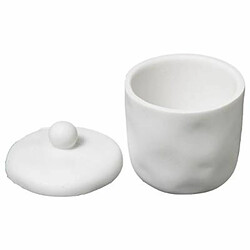 Pot à Coton Design Indonésie 12cm Blanc