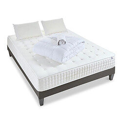 Olympe Literie Pack Apollon Pack Prêt à dormir APOLLON 160x200 cm | Matelas Mémoire de forme + Sommier + Accessoires