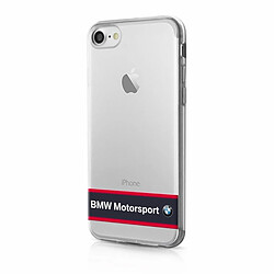 etui coque dur bmw bmhcp7trhsur iphone 7 /8/se 2020 / se 2022 transparent navy