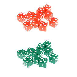 20 Pièces 16mm Dés D6 Jeux de Role Donjons et Dragons Jeu de Dés Polyédrique - Vert et Orange Plastique Dés Jeux de Role Donjons Dragons