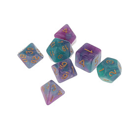 14 Dés Polyèdres En Plastique D4 D6 D8 D10 D12 D20 Pour Les Jeux RPG Du Mdn pas cher