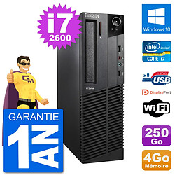 PC Lenovo M92p SFF Intel i7-2600 RAM 4Go Disque Dur 250Go Windows 10 Wifi · Occasion 