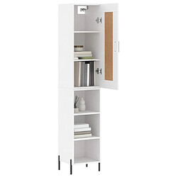 Avis Maison Chic Buffet,Meuble de Rangement,commode pour salon,Cuisine Blanc 34,5x34x180 cm Bois d'ingénierie -MN16405