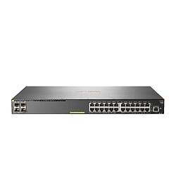 Hewlett Packard Aruba 2930F 24G PoE+ 4SFP Géré L3 Gigabit Ethernet (10/100/1000) Connexion Ethernet, supportant l'alimentation via ce port