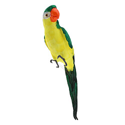 oiseau coloré plume réaliste maison jardin décor ornement perroquet oiseau vert