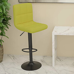 vidaXL Tabouret de bar Vert Tissu 