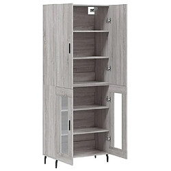 Acheter Maison Chic Buffet,Meuble de Rangement,commode pour salon,Cuisine Sonoma gris 69,5x34x180 cm Bois d'ingénierie -MN86928