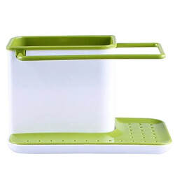 Wewoo 2 supports de rangement pour organisateur en éponge de cuisineboîtesupport de évier à drainage automatique vert 