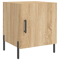 Maison Chic Table de chevet,Table de nuit,Table d'appoint pour salon chêne sonoma 40x40x50 cm bois d’ingénierie -MN85386