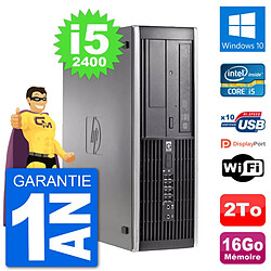 PC HP Compaq 6200 Pro SFF Intel i5-2400 RAM 16Go Disque Dur 2To Windows 10 Wifi · Occasion 