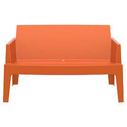 Alterego Banc de jardin 'PLEMO XL' orange en matière plastique PLEMO XL