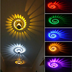 Universal Lampe murale à LED à trou en spirale avec lampe à télécommande Lampe en spirale dimmable, décoration maison KTV Bar Lumière de salle de mariage (violet) 