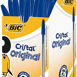 Crayon Bic Cristal Original Bleu 50 Unités