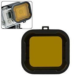 Wewoo Filtre jaune pour GoPro HERO4 / 3 + Polar Pro Aqua Cube Snap-on de logement de plongée 