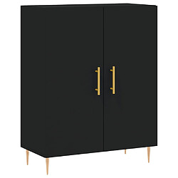 vidaXL Buffet noir 69,5x34x90 cm bois d'ingénierie