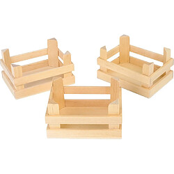 Legler Lot de 3 petites caisses en bois 