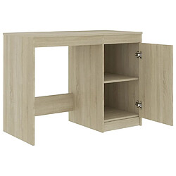 Acheter Maison Chic Bureau,Table de travail,bureau de travail pour chambre Chêne sonoma 100x50x76 cm Aggloméré -GKD25885