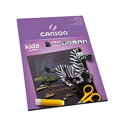 Canson Kids Papier couleur 10 feuilles A4 21 x 29,7 cm Noir 