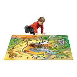 1A2T Tapis enfant CONNECTE SAVANE Tapis Polyester de House Of Kids