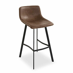 Tabouret Versa Edvin Marron 49 x 88 x 42 cm (2 Unités)