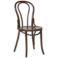 Materiel Chr Pro Chaises Bistrot en Bois Courbé Finition Noyer