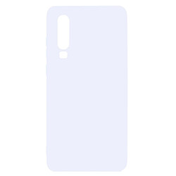 Coque en TPU couleur unie matte blanc pour votre Huawei P30